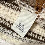 Ultra Pink  Brown and Cream Striped Crochet Top Photo 7