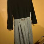 Eliza J NWT  Women Black Plaid Gingham Colorblock Wide leg Jumpsuit 6 Photo 3