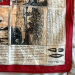 Wathne 🎣 Fly Fishing Silk Scarf Large Red Photo 5