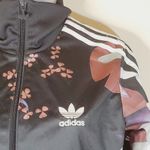 Adidas Originals Lotus Print Track Jacket Black Floral Flowers Small Photo 3