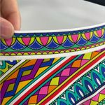 Trina Turk  Peruvian Stripe Kimono Swimsuit batwing spring Cover-Up Dress small Photo 9