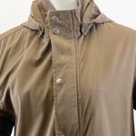 Club Monaco  Womens Jacket Hooded Lightweight Casual Utility 100%‎ Cotton Brown S Photo 3