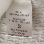 Wishful park Wishful Thinking Crop Top, Sweetheart Pullover Puff Sleeve Womens Small, White Photo 5