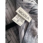 Nicola Women's Vtg 12 Blue Striped Floral Satin Blouse‎ Office Corpcore Feminine Size 10 Photo 6