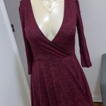 Kimchi Blue fits like medium burgundy red fit and flare dress open cut size tag Photo 8