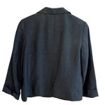 Talbots  Womens Open Front Linen Blazer Size 10P Preppy Old Money Office Travel Photo 2