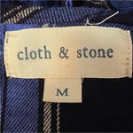 Cloth & Stone  Plaid Lace Up Back Top Photo 5