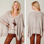 Free People  Precious Pointelle Knit Poncho in sz small NWT Photo 2