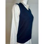 Women’s Navy Blue Knit Sweater Vest XS Photo 3