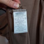 H&M Clothes Neutral Brown Off Shoulder Draped Sleeve Spaghetti Strap Blouse Top Photo 6