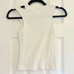 Maeve  Ribbed Cutout Tank White size XS Photo 2