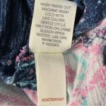 Mudd  Floral Short Sleeve Romper Navy Blue Pink Size Medium Photo 6