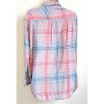 Westbound  Red White Blue Plaid Long Sleeve Button Down Cotton Top XL Photo 1