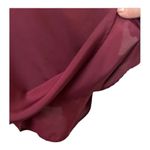 Mossimo Shift Dress Size M Burgundy Red Sleeveless Solid Racerback Casual Size M Photo 8
