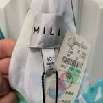 Milly NEW!  multi color asymmetrical bias maxi dress Photo 4