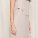 Pretty by Rory Nude Blush Chiffon Maxi Slip Dress Size XS Photo 0