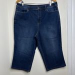 Christopher & Banks  Capri Length Denim Jeans Women’s Size 14 Inseam 17.5” Photo 0