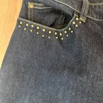 Jones New York Signature Jeans Women’s 8 Stretch Bootcut Blue Denim Studded Photo 2