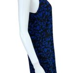 ALC Frank A.L.C. Blue 100% Silk Abstract Print Halter Dress Photo 3