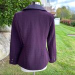 Portrait Quilted Purple Jacket Photo 7