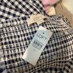 Loft NWT  Fit and Flare Dress Gingham Check Black
White Size 12 Photo 2