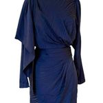 RONNY Kobo Mini Dress Shanaya Navy Blue Designer Cocktail Long Sleeves Small NWT Photo 11