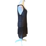 prAna Black Semi Sheer Sleeveless Mini Dress Beach Coverup Womens Size Large Photo 3