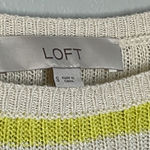 Loft Knitted Short Sleeve Striped Women's Top Size Small Photo 8