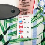 Red Carter Palm Party Swim Cover Mini Dress Tropical Hawaiian Aloha Vacation Photo 13