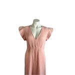 Honorine Ruby Ruffle Cotton Seersucker Midi Dress Size M Photo 6