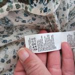 Lucky Brand  Green Multi Border Print Paisley Blouse Size Small Photo 7