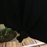 Madewell New  Elwood Knot Front Top - Black Long Sleeve Size XS Photo 4