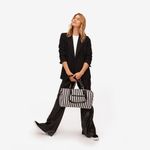 Alice + Olivia  Positano Striped Travel Duffle Bag NEW NWT Photo 4