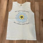 Comfort Colors Texas A&M Aggies light blue tank top  women’s size small Photo 0