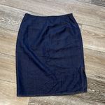 Yves Cossette Space Mode Sz 8 Fantastic Vintage Skirt Navy Blue Photo 1