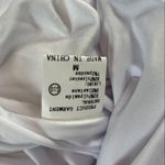 None Elegant White Ruched Dress Women Size Medium NWOT Photo 1