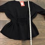 NWT Evereve Jamison Cinch Waist sweater Sz M Black Size M Photo 6