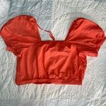 Peach Puff Sleeve Top Photo 1