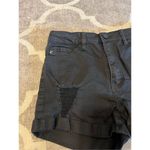 Kancan black distressed denim jean shorts size 9/28 Black Photo 1