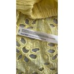 Free People  FP ONE Floral Embroidered Cut Out Gauze Off Shoulder Crop Top XS Photo 6