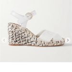 Chloé CHLOE
Pila leather and canvas wedge espadrilles white / cream logo resort nwot Photo 1