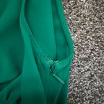 Amanda Uprichard Kimora Mini Dress in Dark Green Size XS Cut Out V-Neck Ruched Photo 14