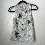 Anthropologie  Maeve Macie lace embroidered beaded sleeveless top▪️size 0 Photo 2