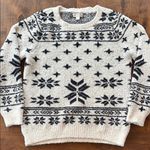 Barefoot Dreams  CozyChic Snowflake Print Crew Neck Sweater Photo 1