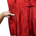 Club Monaco  Silk Sleeveless Romper Red size 6 Photo 3