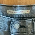 Levi's Levi’s Ribcage Straight Ankle Button Fly High Rise Gray Wash Jeans Size 27 Photo 1