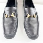 Gucci Vintage Leather Horsebit Loafers Black 8.5 Photo 6