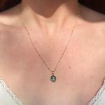 Handmade Green Oval Pendant Necklace 🌿 Photo 1