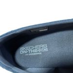 Skechers on The Go Women’s Loafer Comfort Blue Suede Sz 7.5 Photo 2