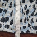 Ganni  Blue Leopard Chic Feminine Workcore Fairy Trendy Jacquard Blouse Size 38 Photo 7